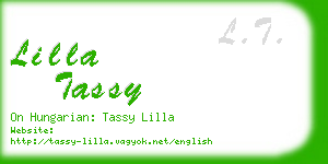 lilla tassy business card